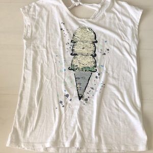 Ice Cream T-Shirt with Color-change Sequins